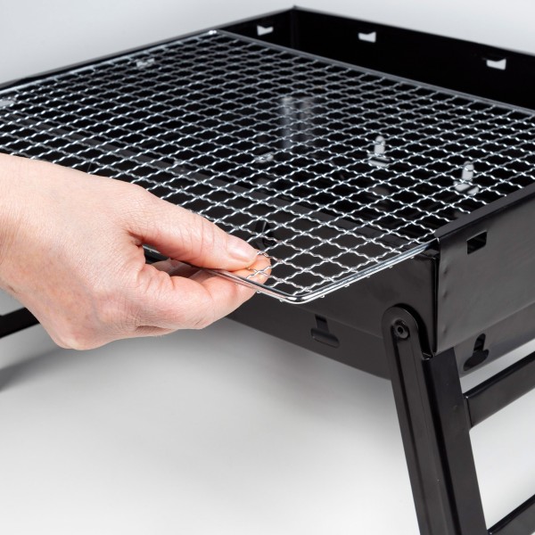 Mesa frontal portátil retangular dobrável churrasco | Distria