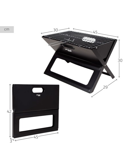 Barbacoa portátil estilo maleta para mesa | Distria