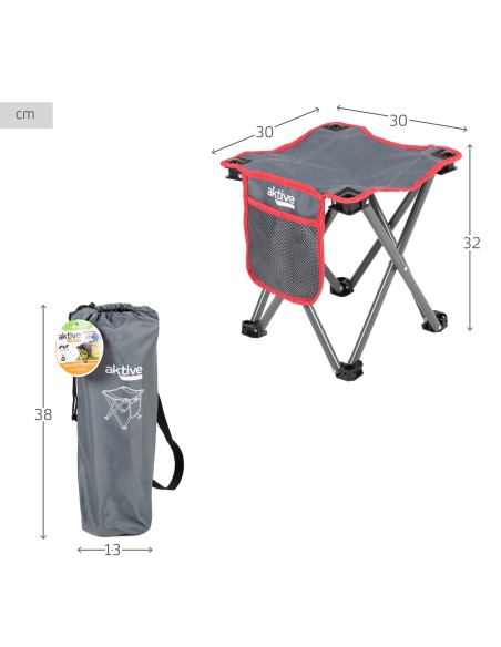 Taburete plegable para camping extrarresistente | distribuição