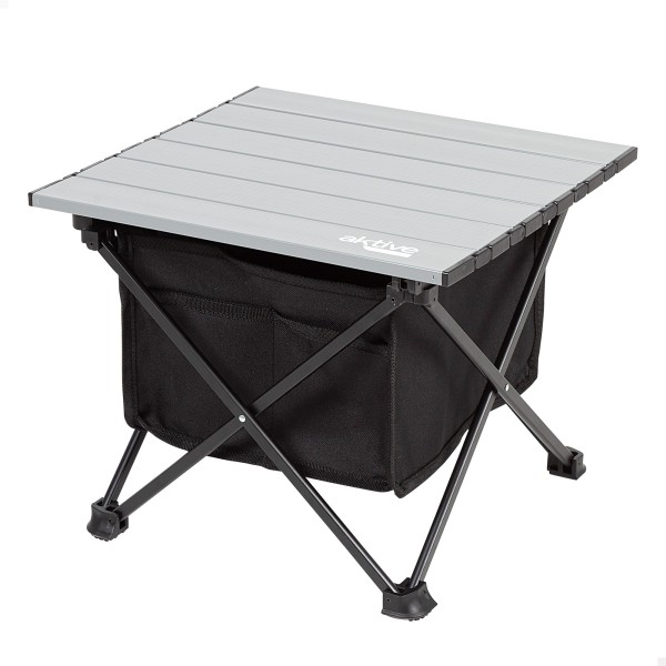 Mesa auxiliar plegável camping com almacenamiento | distribuição