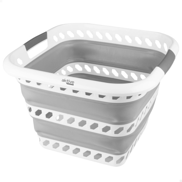 Cesta plegable cuadrada 40 litros Aktive | Distria
