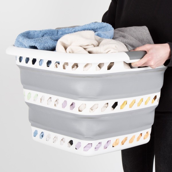 Cesta plegable cuadrada 40 litros Aktive | Distria