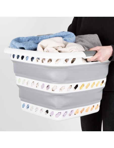 Cesta plegable cuadrada 40 litros Aktive | Distria
