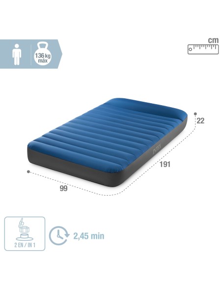 Colchão inflável TruAire Colchão de acampamento INTEX | Distribuição