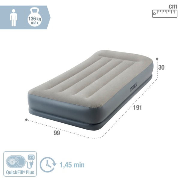 Colchão insuflável Pillow Rest Mid-Rise INTEX | Distria