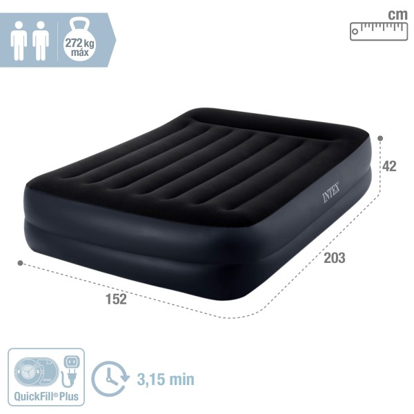Colchão insuflável duplo Pillow Rest Raised | Distria