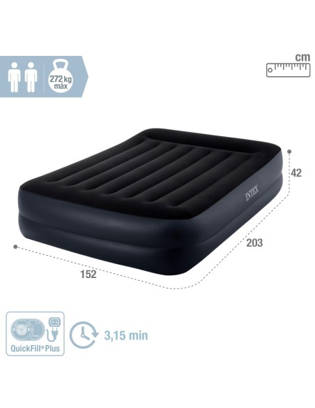Colchão insuflável duplo Pillow Rest Raised | Distria