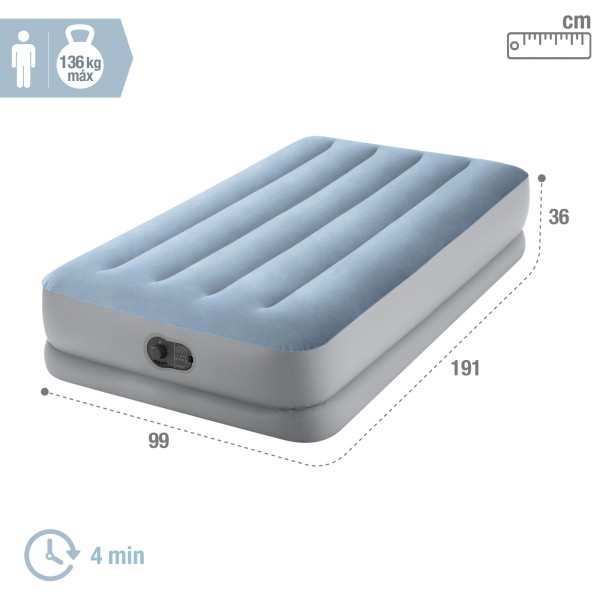 Colchão de ar individual INTEX 99x191 cm | Distria
