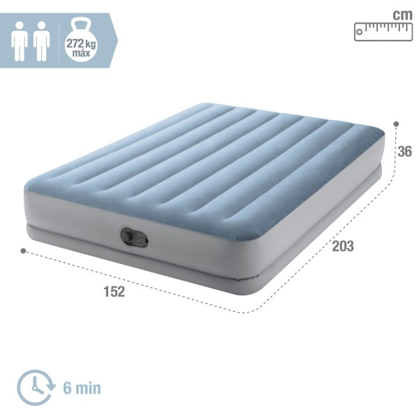 Colchão de ar duplo INTEX 152x203 cm | Distria