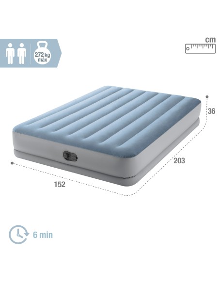 Colchão de ar duplo INTEX 152x203 cm | Distria