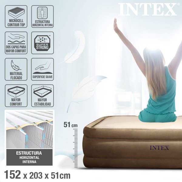 Cama de ar INTEX com Thermalux | Distria