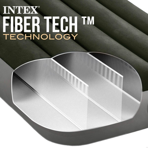 Colchão insuflável individual INTEX com bomba de pé | Distria