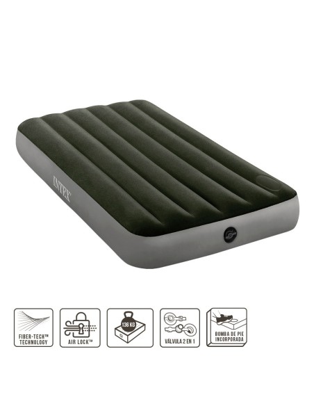 Colchão Camping INTEX Twin com bomba de pé | Distria