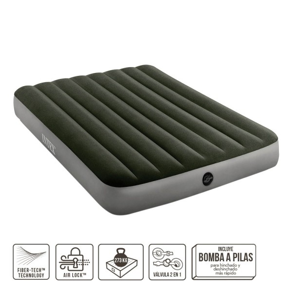 Colchão duplo para camping e interior com bomba | Distria
