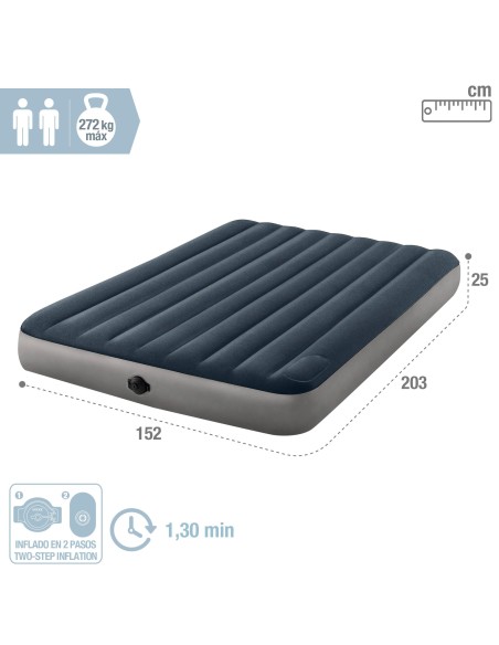 Cama dupla INTEX com bomba-Camas Insufláveis | Distria