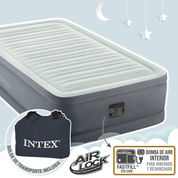 Cama de ar individual PremAire | INTEX