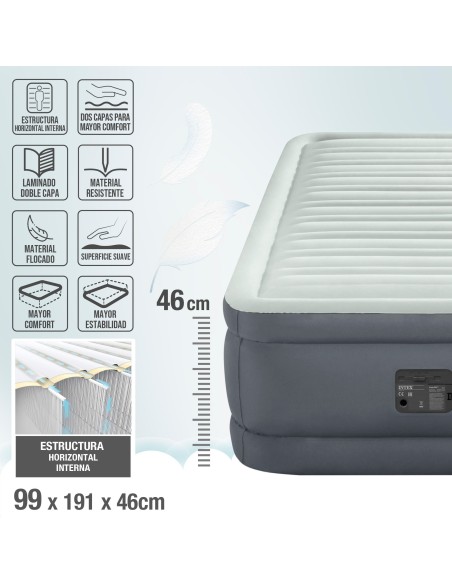 Cama de ar individual PremAire | INTEX