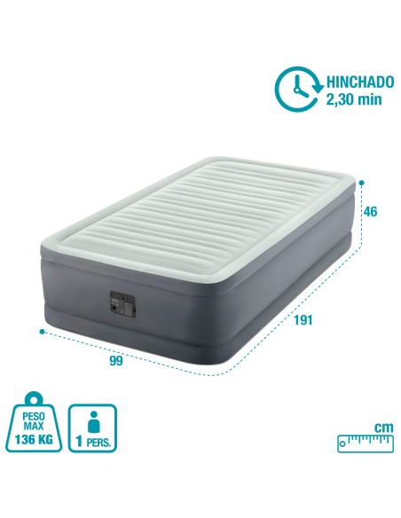 Cama de ar individual PremAire | INTEX