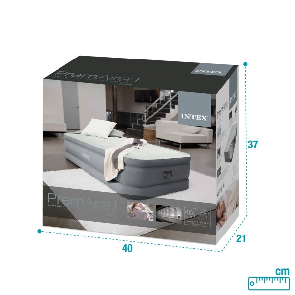 Cama de ar individual PremAire | INTEX