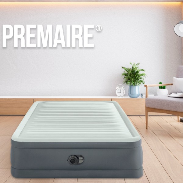 Cama insuflável dupla Intex PremAire | INTEX