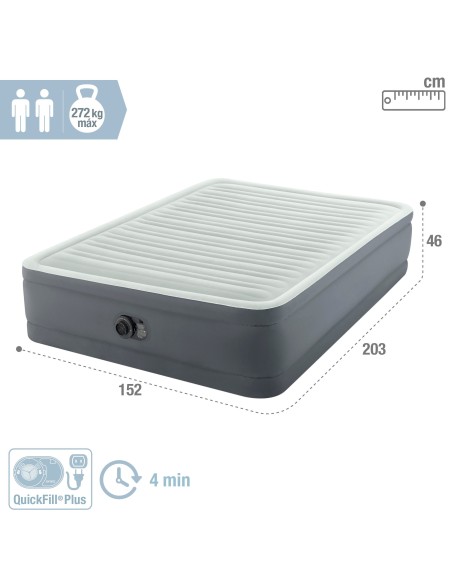 Cama insuflável dupla Intex PremAire | INTEX