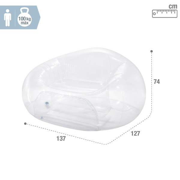 Poltrona inflável individual INTEX | Distria