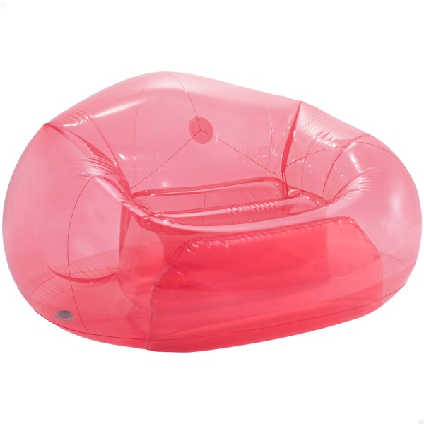 Poltrona inflável individual rosa transparente INTEX | Distria