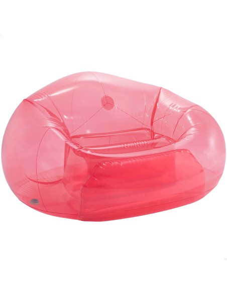 Poltrona inflável individual rosa transparente INTEX | Distria