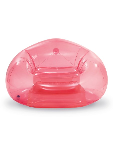 Poltrona inflável individual rosa transparente INTEX | Distria