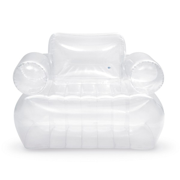 Poltrona inflável transparente com braços INTEX | Distria