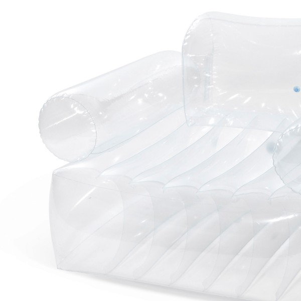 Poltrona inflável transparente com braços INTEX | Distria