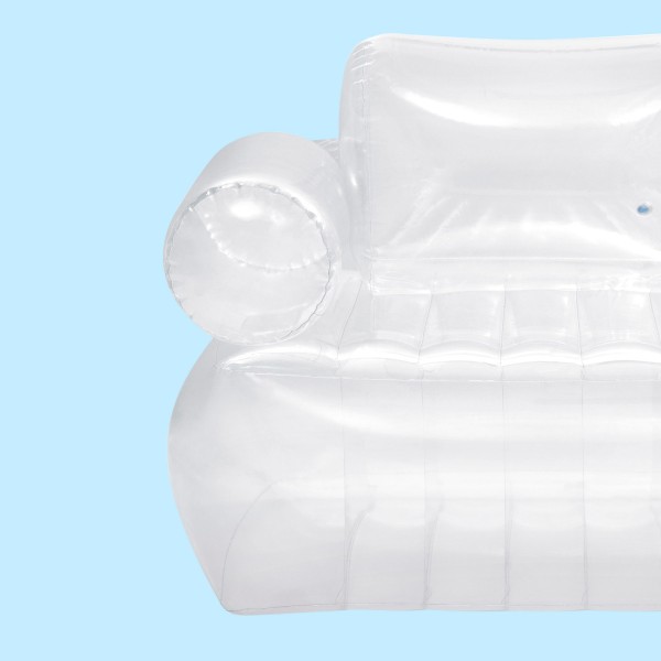Poltrona inflável transparente com braços INTEX | Distria