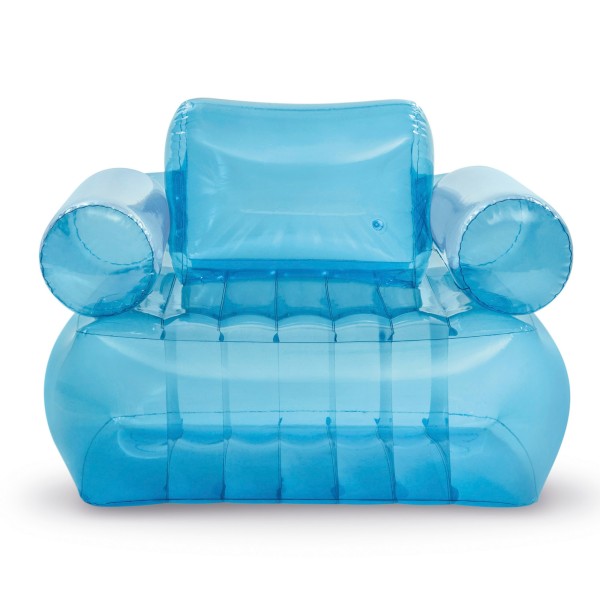 Poltrona inflável azul com braços INTEX | Distria