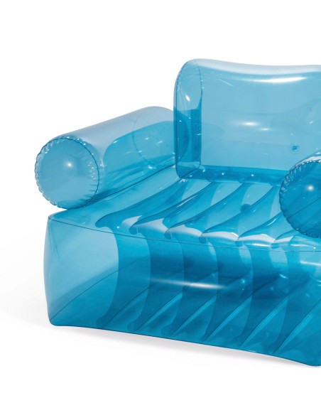 Poltrona inflável azul com braços INTEX | Distria