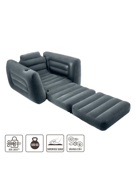 Poltrona cama insuflável INTEX individual - Distria.com