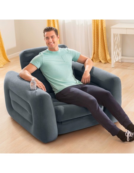 Poltrona cama insuflável INTEX individual - Distria.com