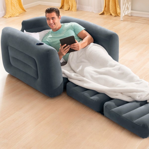 Poltrona cama insuflável INTEX individual - Distria.com
