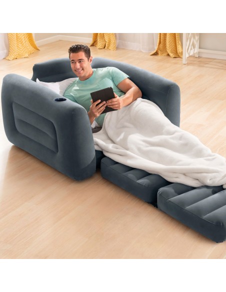 Poltrona cama insuflável INTEX individual - Distria.com