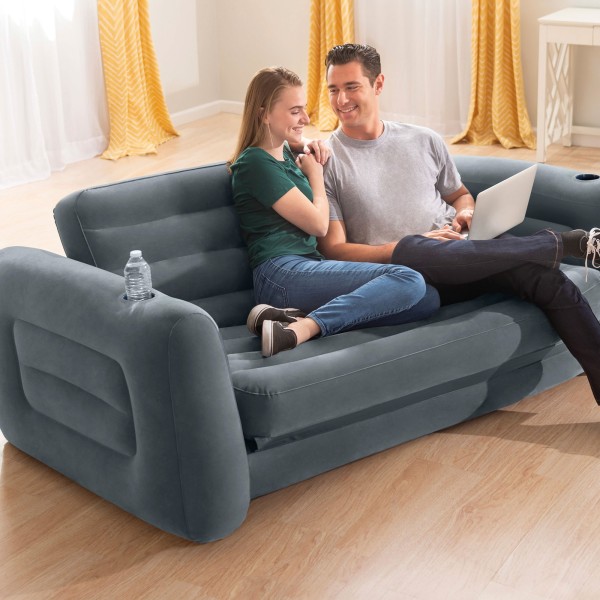Sofá-cama insuflável INTEX duplo - Distria.com