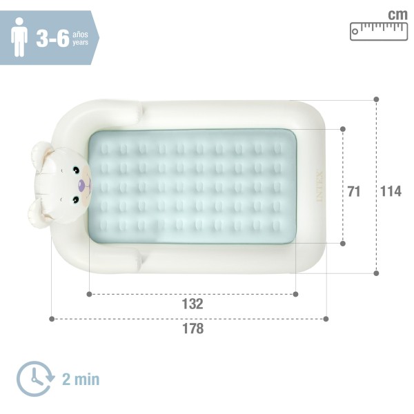 Cama de urso inflável para crianças INTEX | Distria