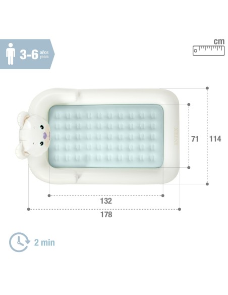 Cama de urso inflável para crianças INTEX | Distria