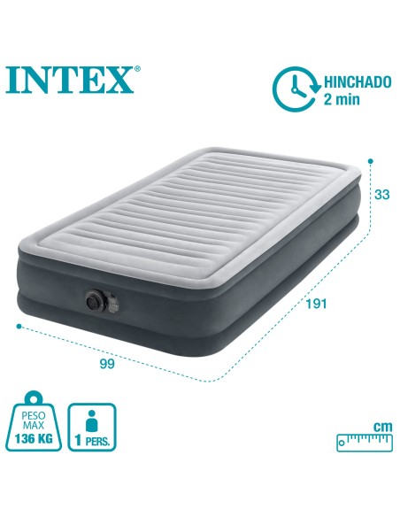 Colchão insuflável Confort Plus | Web Oficial Intex
