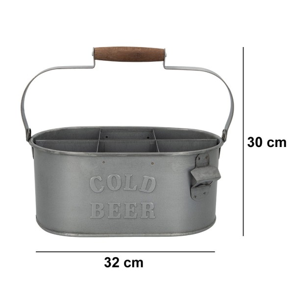 Porta bebidas 6 Garrafas com Abridor Aktive - Distria.com