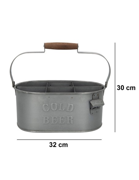 Porta bebidas 6 Garrafas com Abridor Aktive - Distria.com
