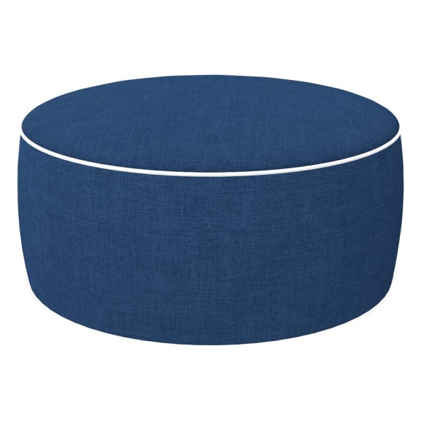 Pufs inflável tecido jeans-Decoração Jardim| Distria