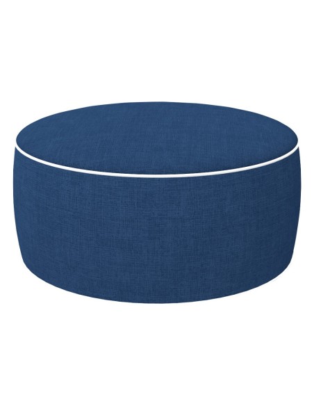 Pufs inflável tecido jeans-Decoração Jardim| Distria