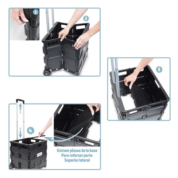 Carro de Transporte Trolley Armazenagem 35 Kg Aktive – Distria.com