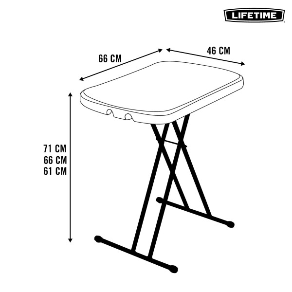 Mesa auxiliar individual LIFETIME | Distria.com