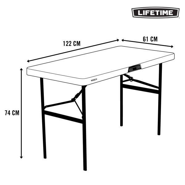 Mesa de apoio dobrável Lifetime | Distria