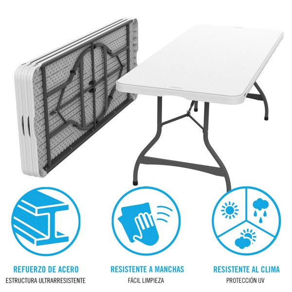 Mesa retangular de granito Lifetime | Distria